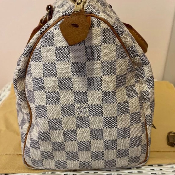Louis Vuitton Damier Azur Speedy 30 with matching wallet - Picture 5 of 13